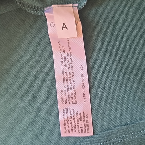 Eileen Fisher Forest Green Short‎ Sleeve Tee - Picture 7 of 9